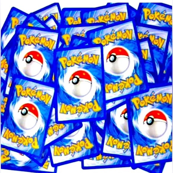 34 Assorted Pokemon Cards & Large Pikachu Button/Pin - Picture 2 of 4